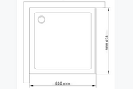 Duschkabin Jasmine 80x80x195 