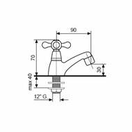 Tvättställskran 1-grepp - hover