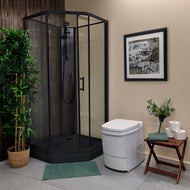 Duschkabin Elsa Black 90 x 90 x 205 cm