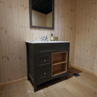 Spegel Aurora antracit 