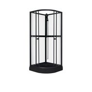 Duschkabin Aurora - 90 x 90 x 195 cm Black