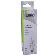 LED glödlampa Filament E14 mignon 2W 