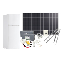 Solcellspaket 300W med kylskåp 132l