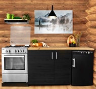 Gasolkylskåp Sunwind Ventus 100 toppkontroll Svart