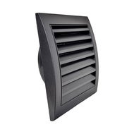 Ventilationsgaller, svart