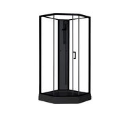 Duschkabin Elsa Black 90 x 90 x 205 cm 