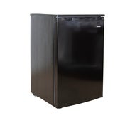Kylskåp Sunwind Nova 116l, svart 12/24V från sidan med stängd dörr