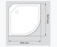 Duschkabin Aurora  80x80x195 