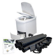 Förbränningstoalett El-dorado Plus, paket för väggmontering