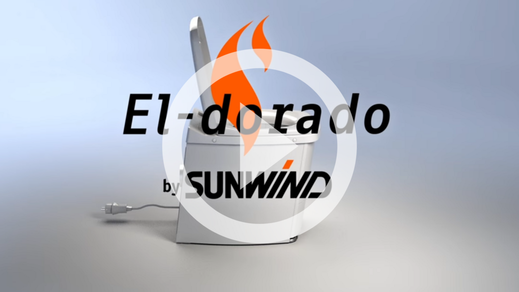 Detta är förbränningstoaletten Sunwind El-dorado Pro