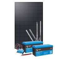 Solcellspaket Sunwind Flex 300W / 400Ah Blykol