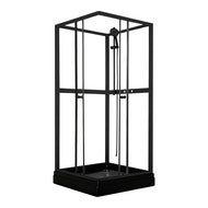 Duschkabin Jasmine Black - 80 x 80 x 195 cm