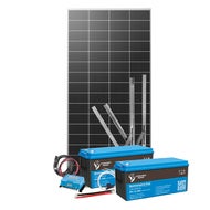 Solcellspaket Sunwind Flex 300W / 400Ah Blykol