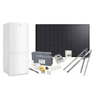 Solcellspaket 300W med kylskåp 132l