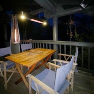 Terrassvärmare takhängd 230V, svart - hover