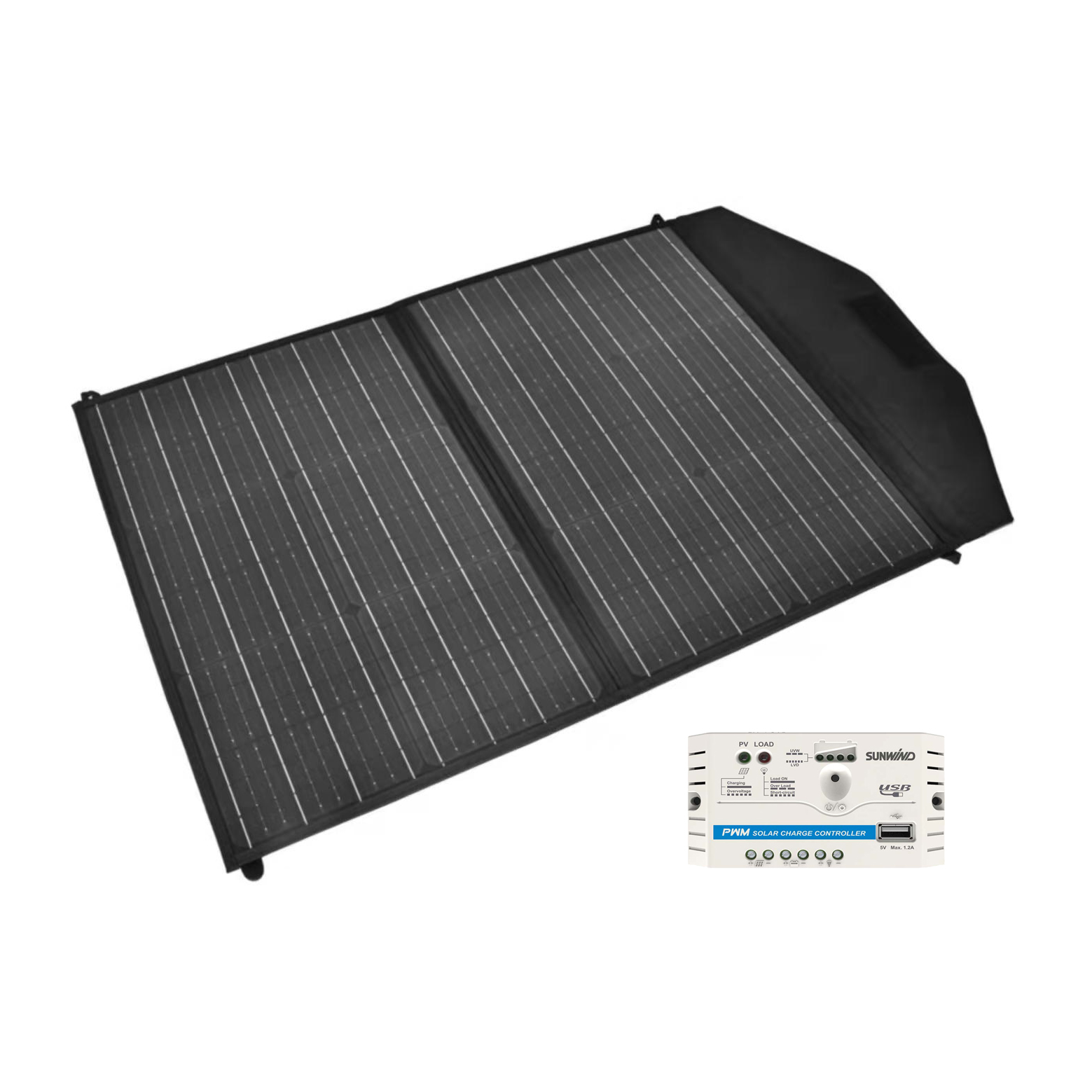 Vikbar solpanel Solveig 90W inkl regulator