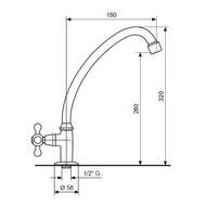 Kökskran 1-grepp - hover